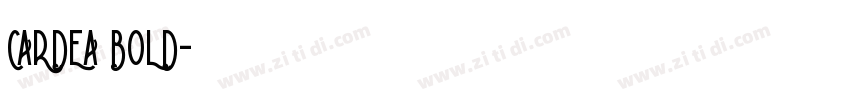 CARDEA BOLD字体转换